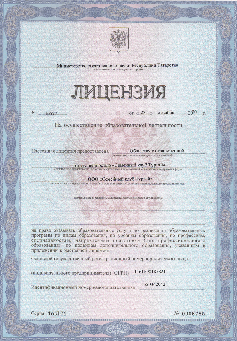 Образовательная лицензия